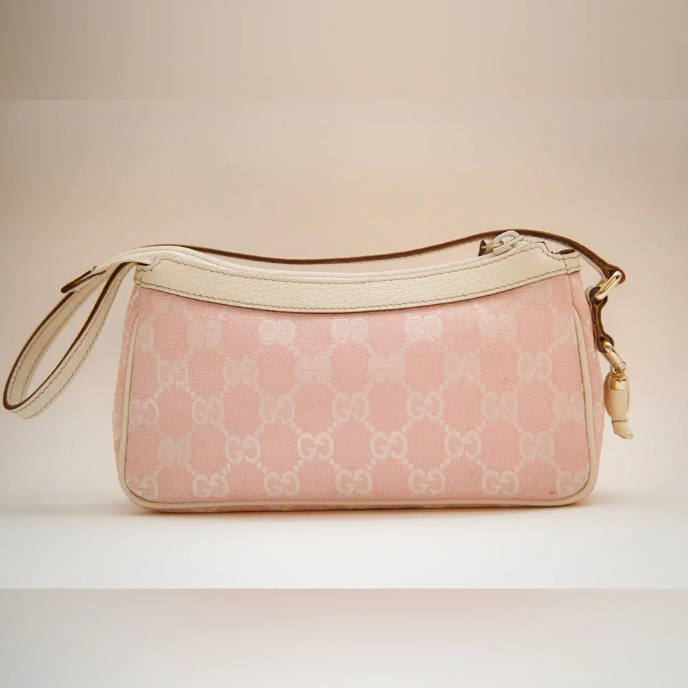 Gucci Pink Cowboy Boot Charm Pochette Bag - Picture 2 of 13